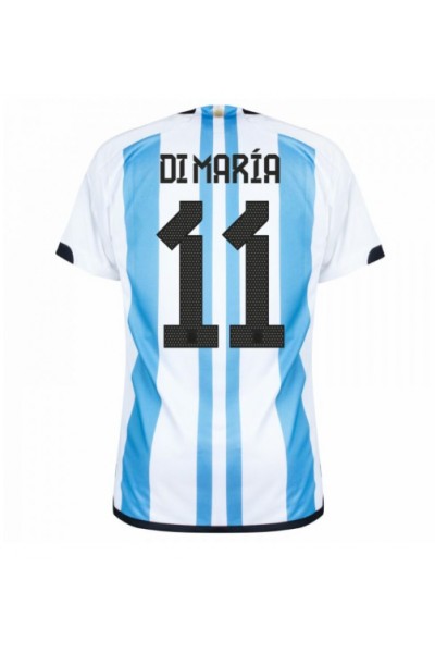 Argentiina Angel Di Maria #11 Jalkapallovaatteet Kotipaita MM-kisat 2022 Lyhythihainen